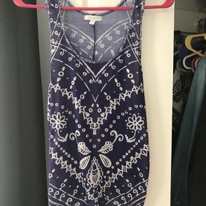 Keyhole  tie back tank top t
